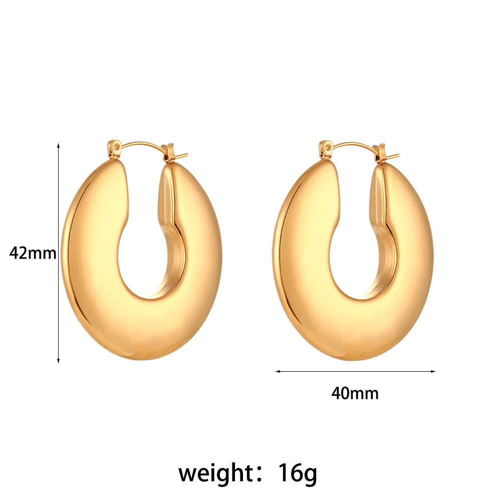 Optimize product title: Ins Fashion Simple and Elegant Light Luxury Earrings